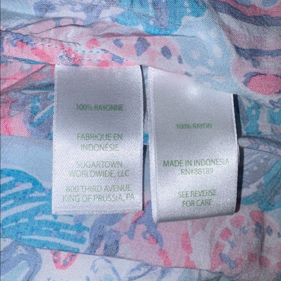 Lilly Pulitzer Natalie Shirtdress Cover-Up in Multi Bahamas Beachcomber print - Picture 5 of 7